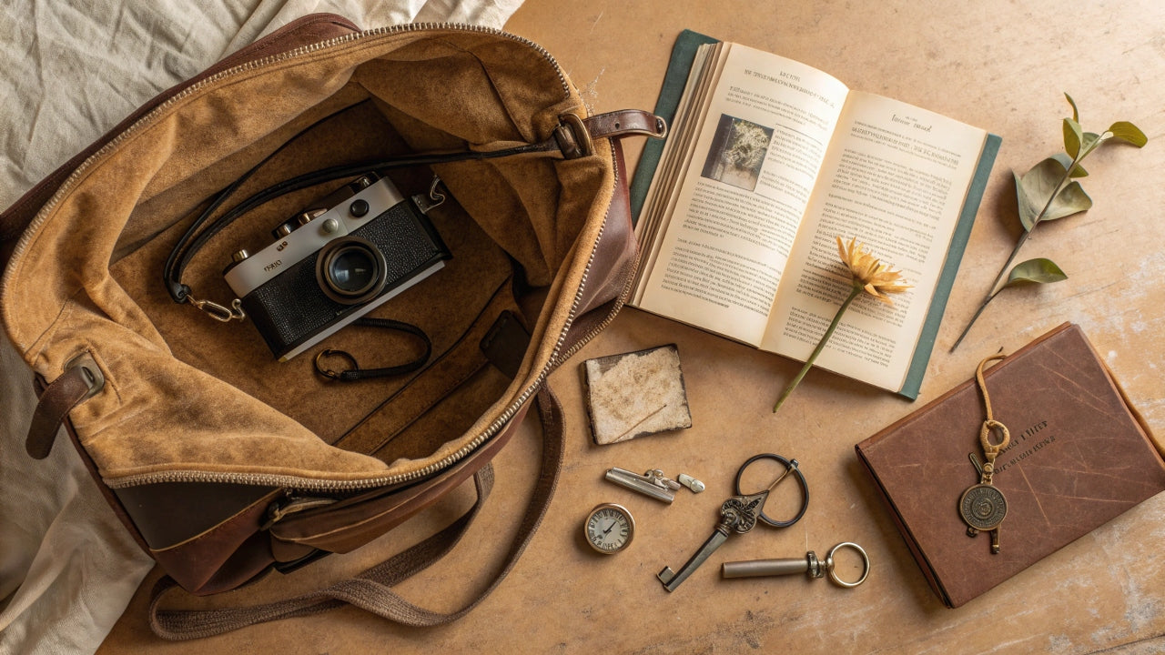 What do the daily essentials in your bag say about your story?